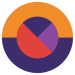 Multi colored circle icon representing your brand edge.