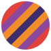 Multi colored lines in a circle representing your brand story.