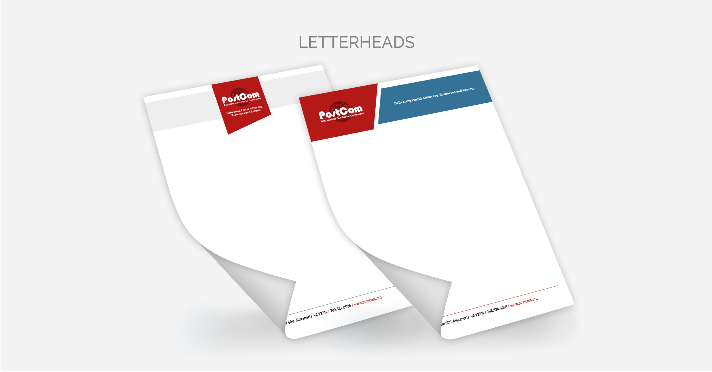 Letterhead designs for PostCom